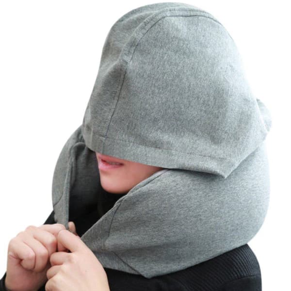 POW 8825  Memory Travel Neck Pillow with Cap