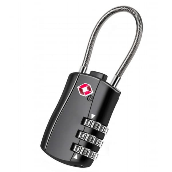 TSA 7241  3-Dial Combi TSA Cable Lock
